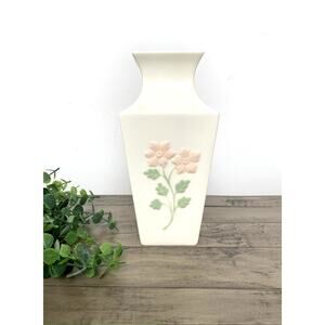 Vintage Lenox Ivory Vase with Raised Floral Design